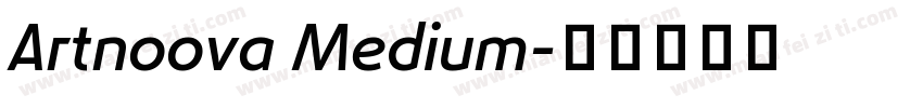 Artnoova Medium字体转换